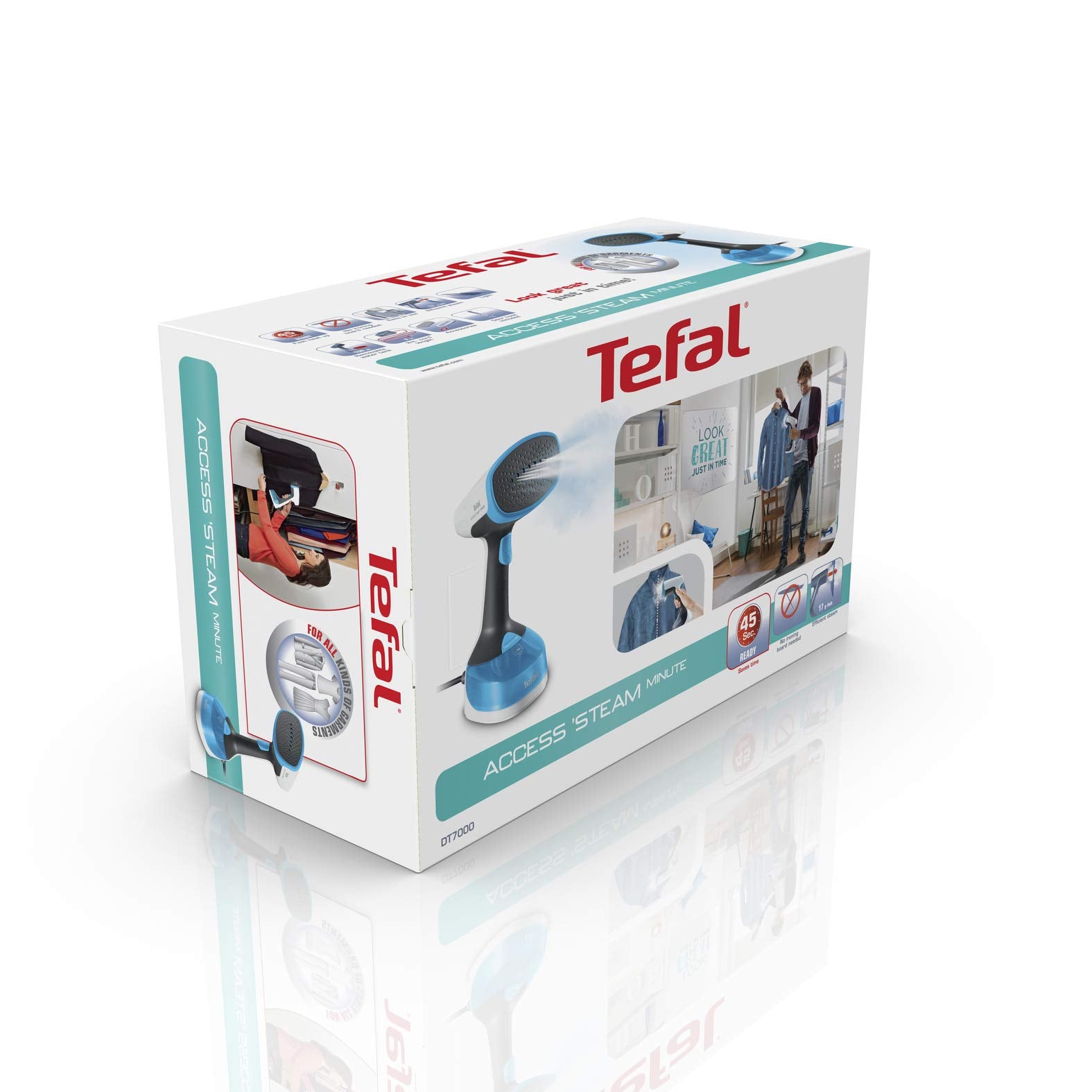 Tefal Handheld Garment Steamer, Blue, 1 year warranty Tefal Handheld Garment Steamer, Blue, 1 year warranty